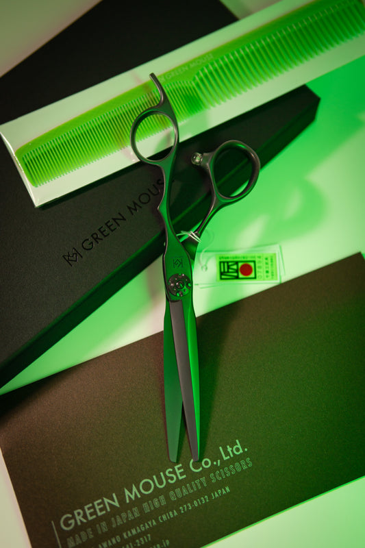 Ножица за подстигване Green Mouse Matte L Black Limited 6"