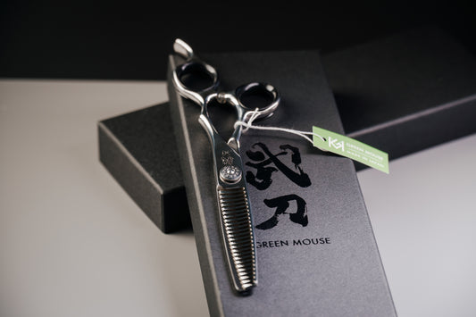 Филажна ножица GREEN MOUSE Butoh 625-C